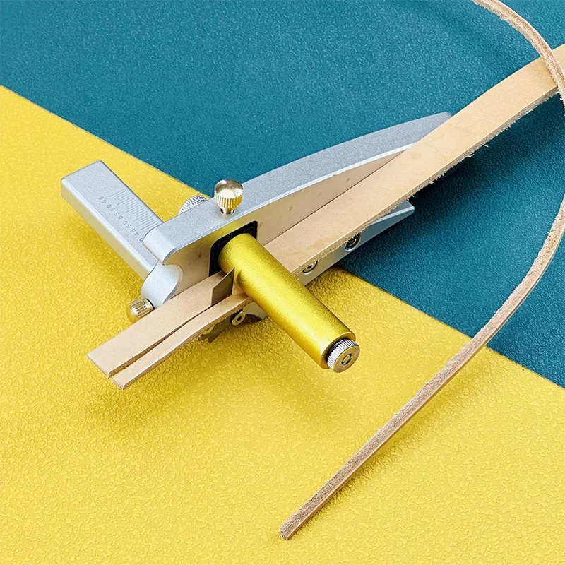 

Thickness Adjustment Cutter Leather Strip Cutter DIY Belt Cutter Leather Thread Cutter Leather Goods Making Tool