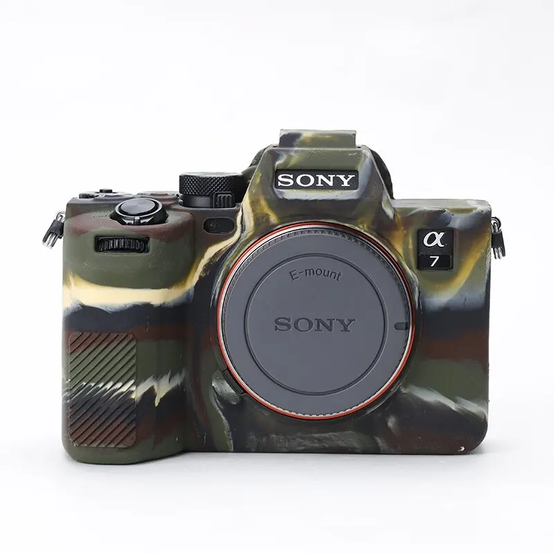 Rieibi Alpha 7 IV Étui en silicone pour appareil photo numérique Sony A7 IV A7S III A1, housse de protection en silicone pour Sony A7M4 A7SM3 Alpha 1, Vert, Trousse de beauté