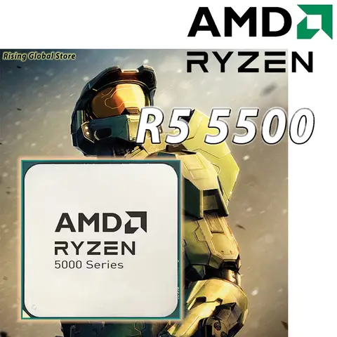 AMD Ryzen 5 5500 R5 5500 6-Core 12-Thread L3=16M 3.6GHz 65W 7NM CPU Processor Socket AM4 DDR4 New but without coole