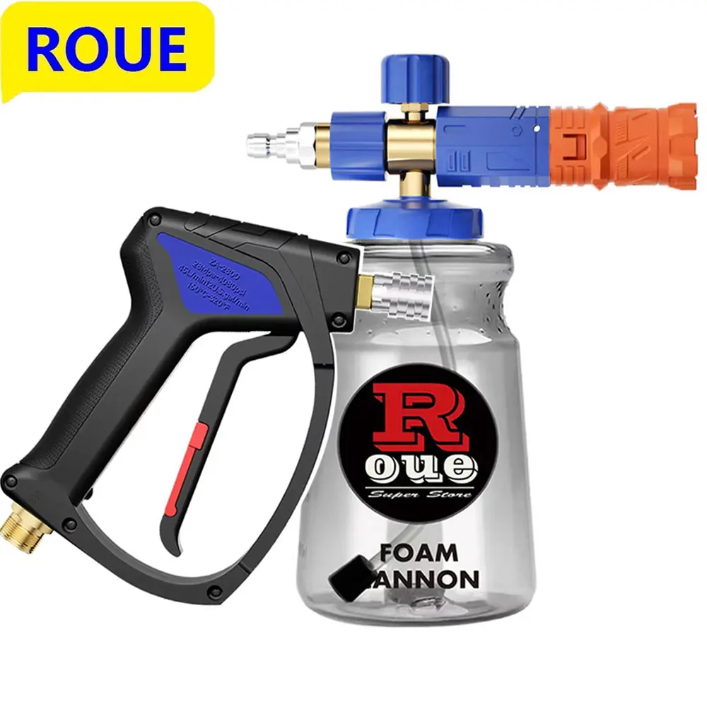 

Набор пенопластовых пистолетов ROUE с пятицветным пластиковым крючком для мойки высокого давления Bosch Nilfisk Karcher Parkside Lavor, водяной пистолет 4080PSI