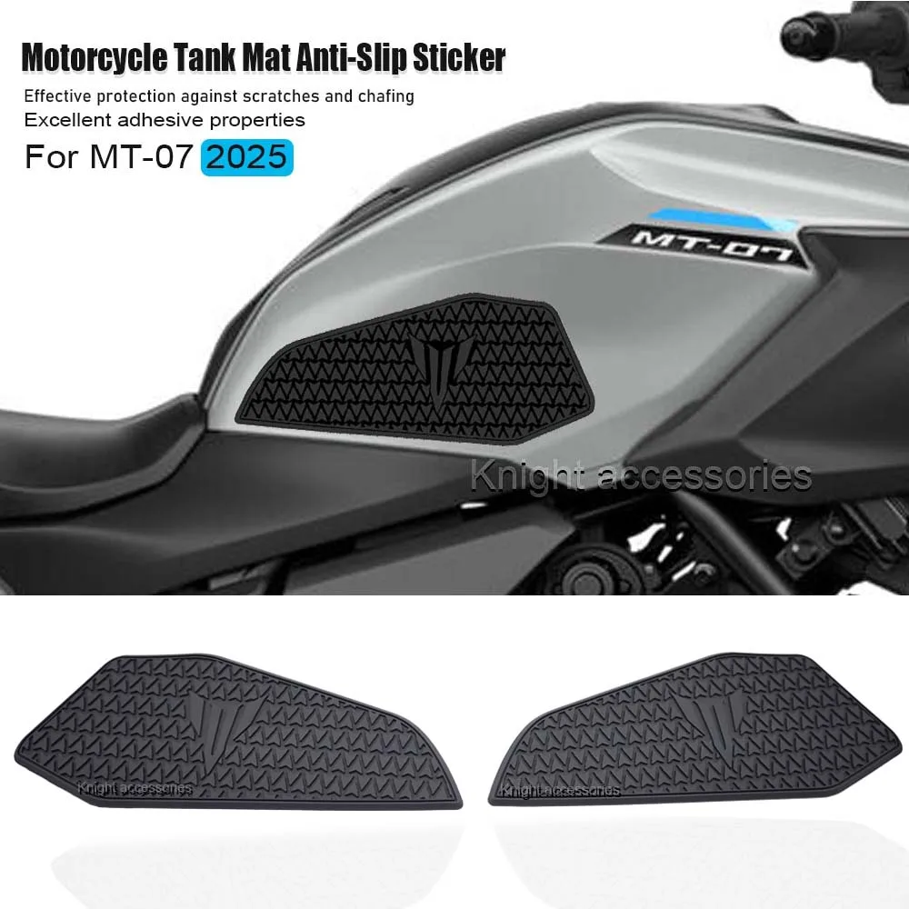 2025 MT07 New Motorcycle Tank Pad Protector For MT 07 MT-07 mt07 Sticker Decal Gas Knee Grip