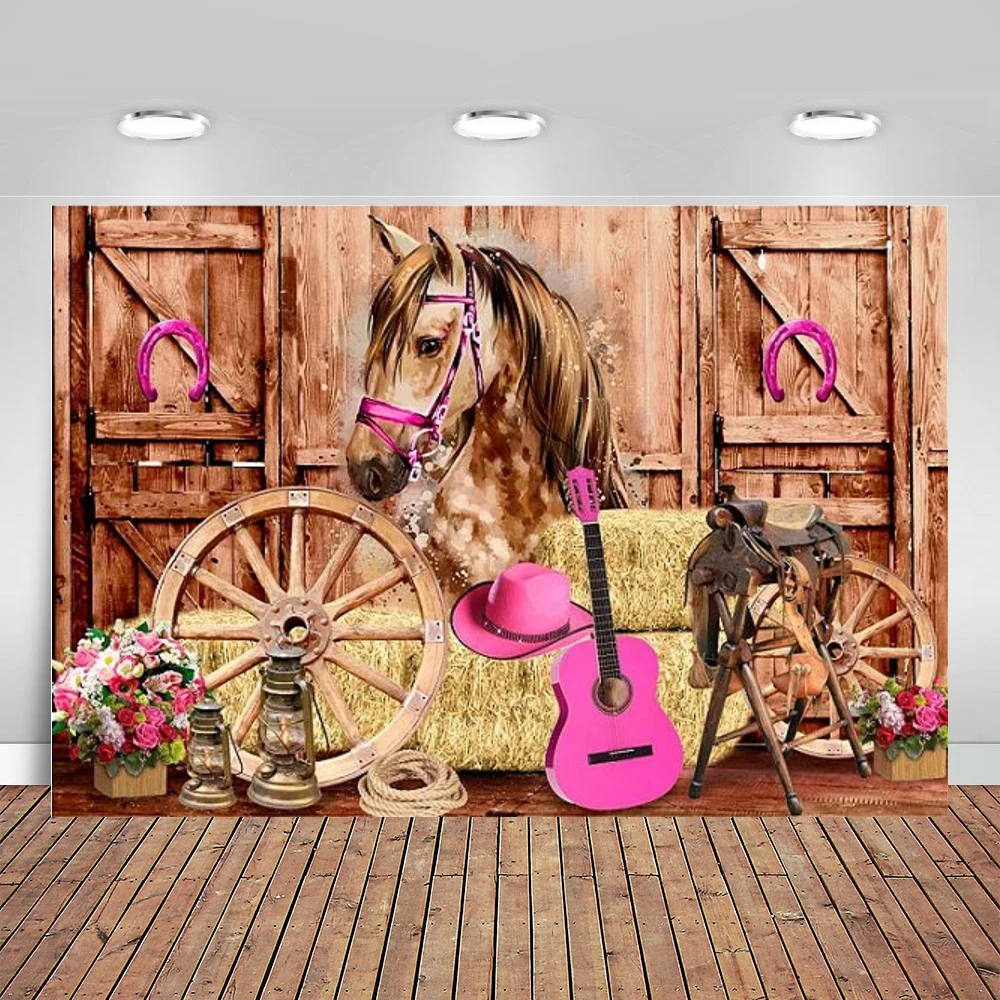 

Western Cowboy Backdrop Wild West Rustic Wooden House Barn Saloon Photography Background Baby Boy Birthday Banner Photo Booth