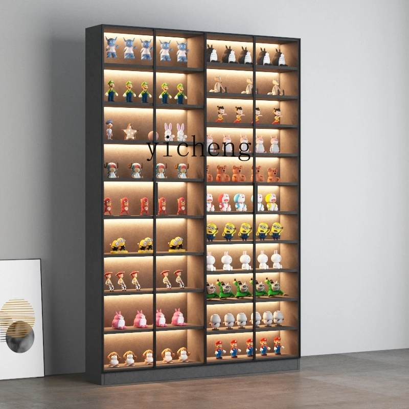 GZ-5 Light Luxury Figure Cabinet Ultra-thin Display Cabinet Glass Door Floor Blind Box Cabinet
