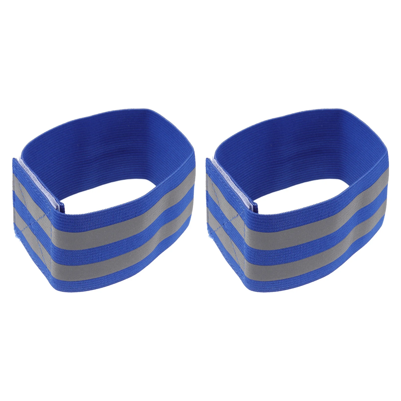 زوج من الملحقات الرياضية العاكسة ذات الشريط المطاطي الأزرق وحزام الأمان عالي الوضوح للمشي والجري وركوب الدراجات #2