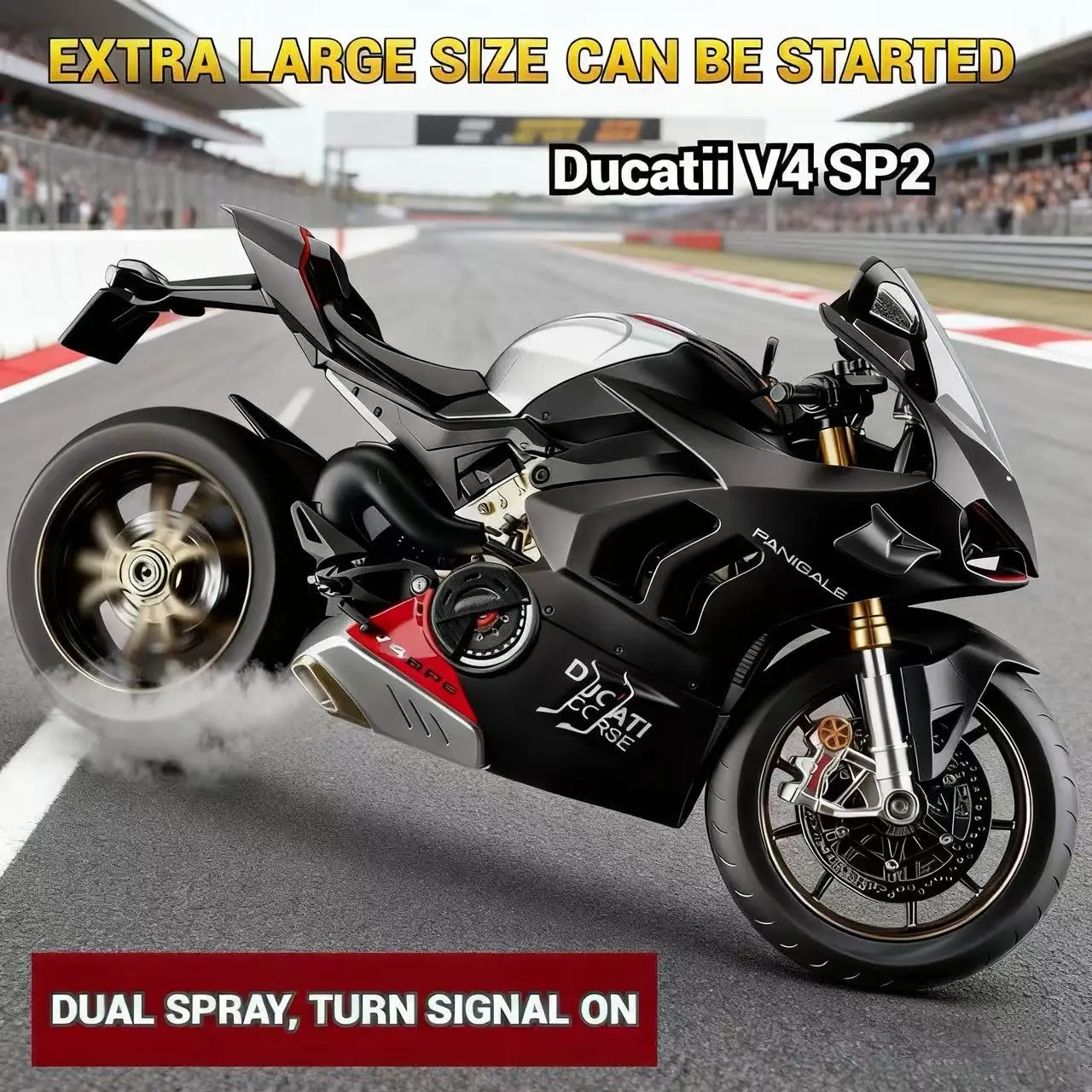 

Large Size Matte Spray For Ducati V4R 1/6 Racing Replica Alloy Motorcycle Model - Kids Collector Toy Display,Boy Birthday Gift