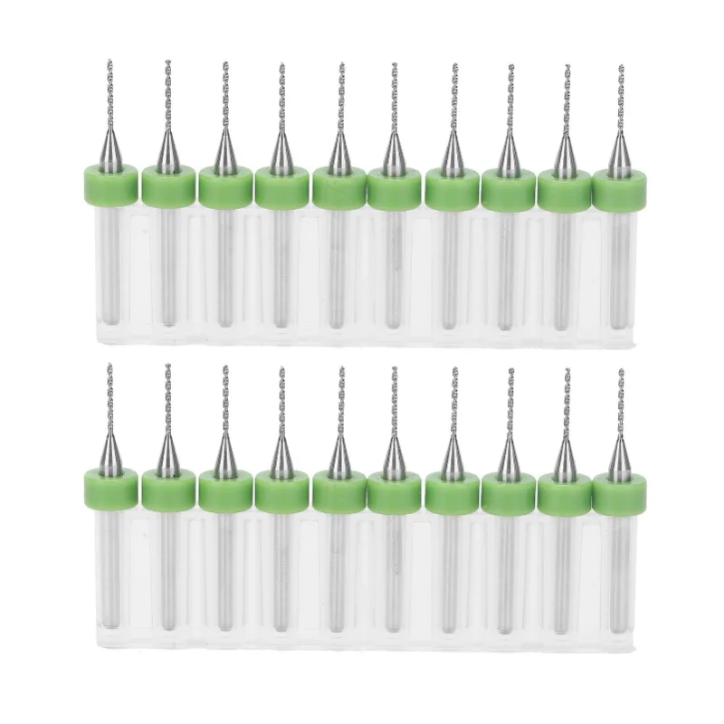 

20Pcs PCB Drill Bit Alloy Tungsten Steel Circuit Board Micro Twist Vertical Punch Tool Set