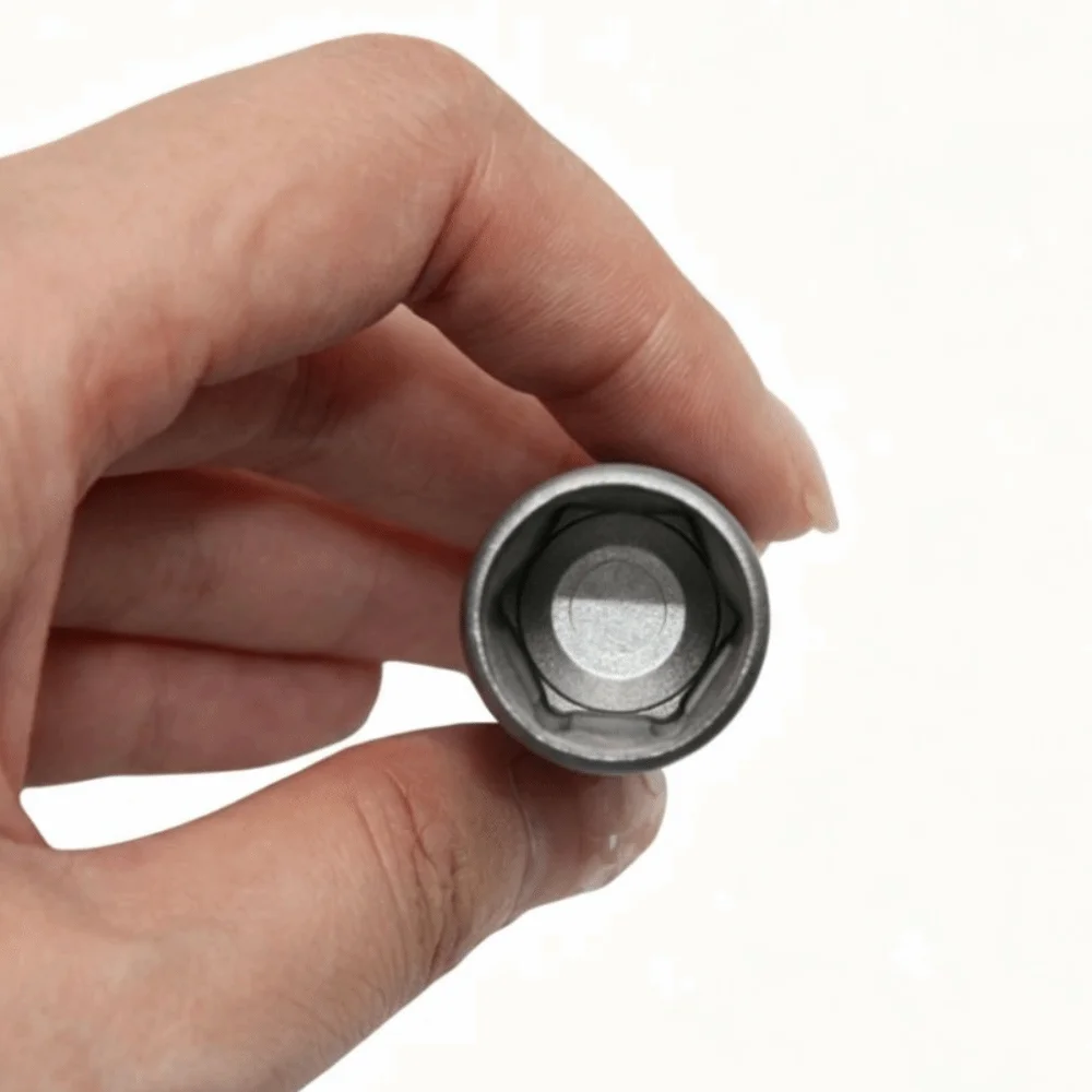 High Carbon Steel Open End Extended Reach Open Side Structure Deep Adapter Sandblasted Finish Impact Resistant Hex Adapter