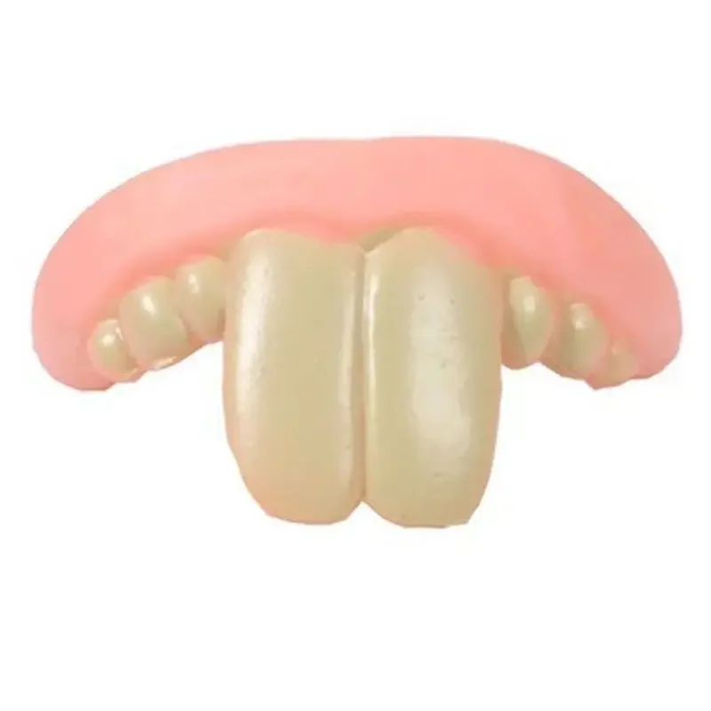 Pet Corgi Dog False Teeth Toy Rabbit Front Buck Teeth Cover Funny Puppy Dentures Pet Decorating Cosplay Vampires Tricky Joke