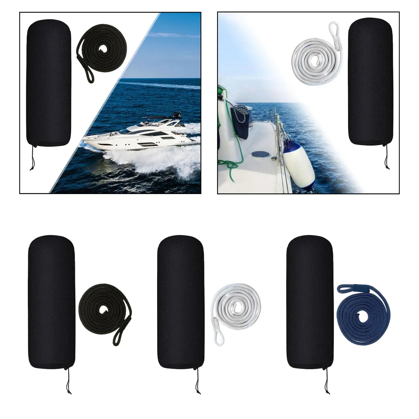 Boat Fenders for Docking Protector Anti Collision Simple Installation Boat