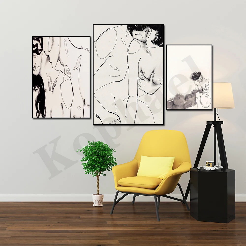 Love Couple Art Poster GLOW 