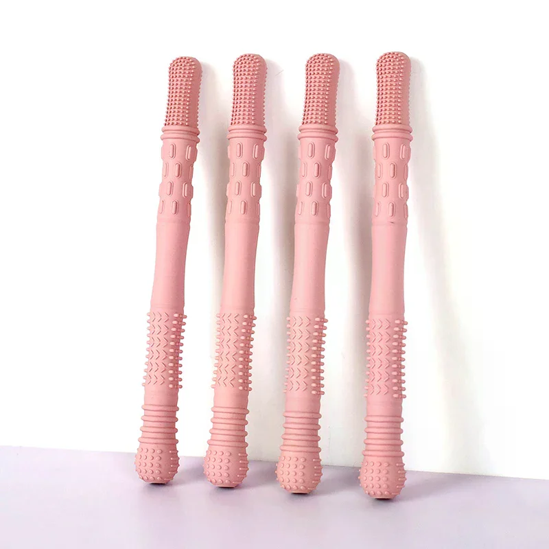 عضاضة القش للأطفال لعبة لينة سيليكون جوفاء المولي عصا الوليد التسنين أنبوب المولي لعبة هدية #5