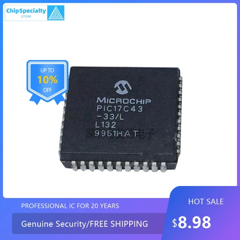 Original Original PIC17C43-33/l 32-Bit-Mikrocontroller-Chip plcc44-Paket