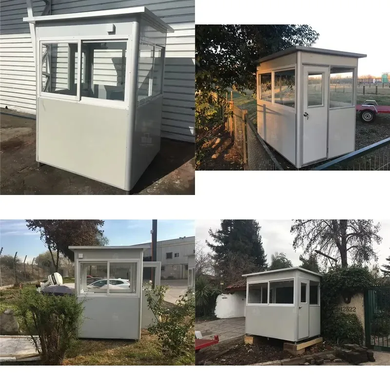 Prefabricated Guard Booth Portable Temporary Security Booth Outdoor Modern Elegant Toll Booth
