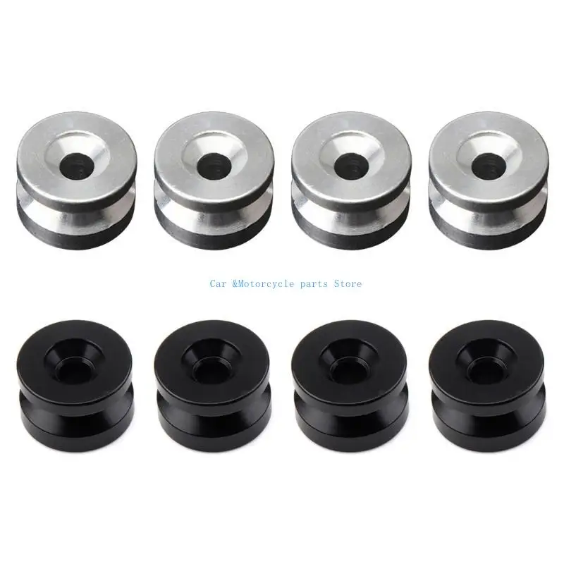 

Y9UC Black Silver Top Rear Luggage Storage Tail Box Trunk Bracket Bushing Pad Spacers Buckle Motorcycle Accessories