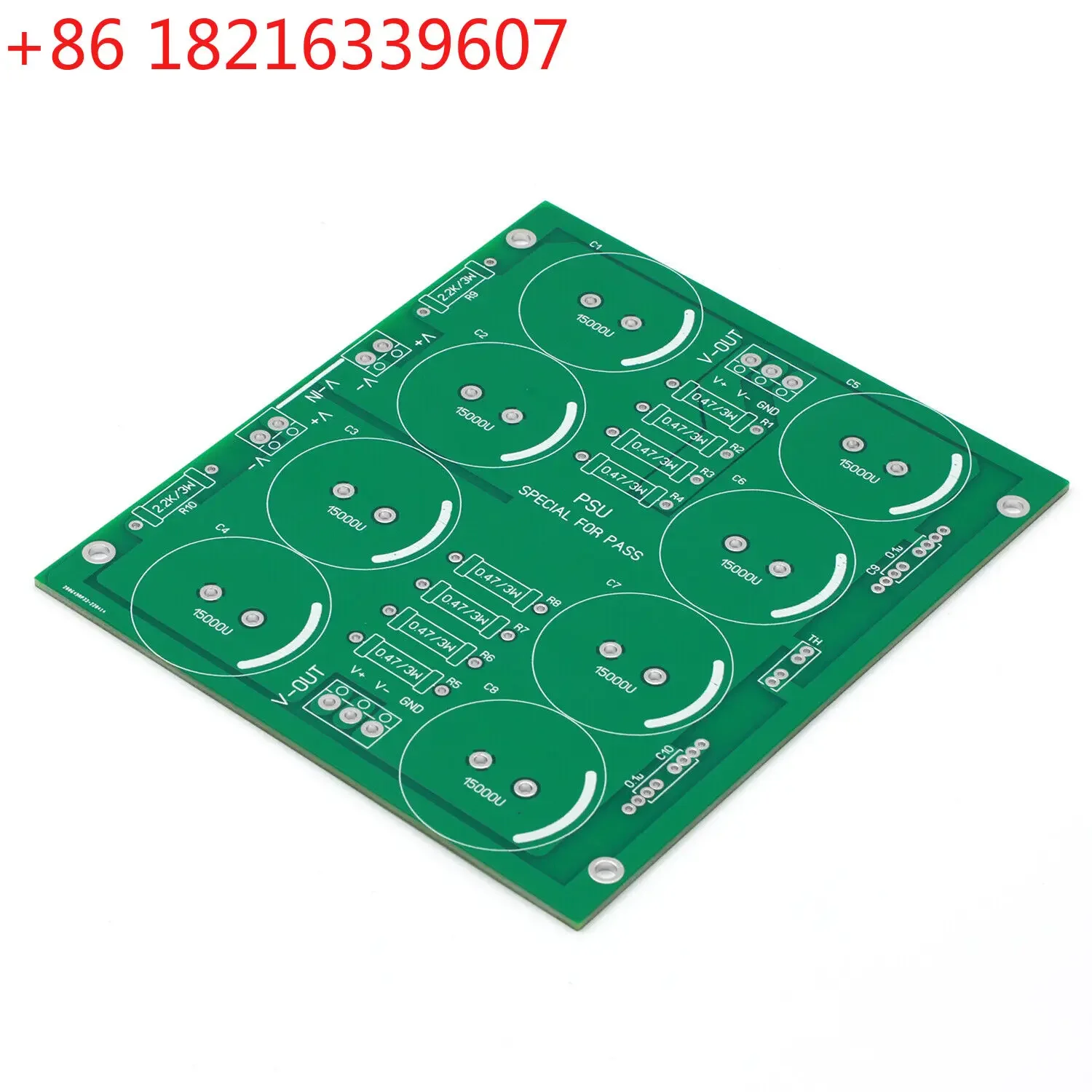 High-end PASS Dedicated Power Supply Board PCB CRC 8-Capacitor PSU For Class A Audio Amplifier