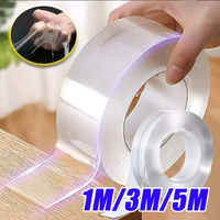 1/3/5M High Viscosity Transparent Nano Double-sided Tape Strong Non-marking Waterproof Magic Tape Good Toughness