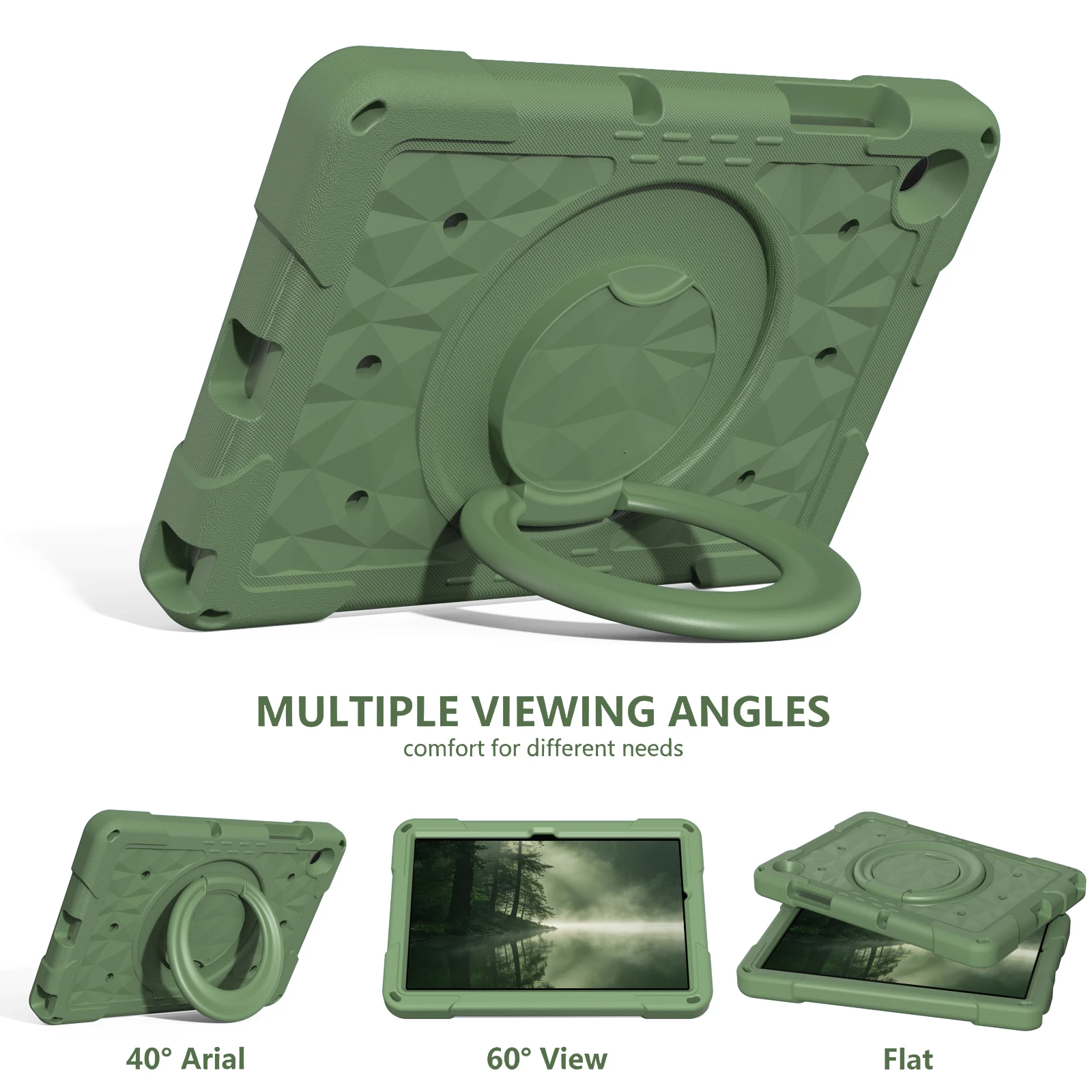 

Для Samsung Galaxy Tab A11 + 2025 A9 plus 11 дюймов EVA + ПК чехол-подставка противоударный чехол для планшета с плечевым ремнем и подставкой