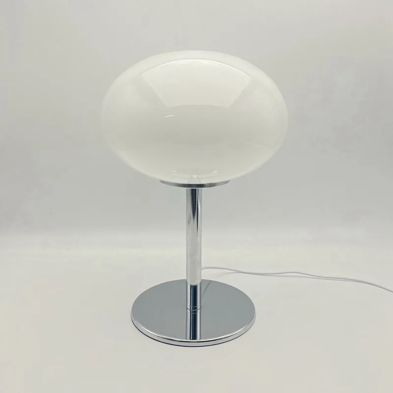 Lámpara de mesa creativa Lollypop, luz con pantalla de cristal, alimentada por CA, novedad para dormitorio, sala de estar y cantina