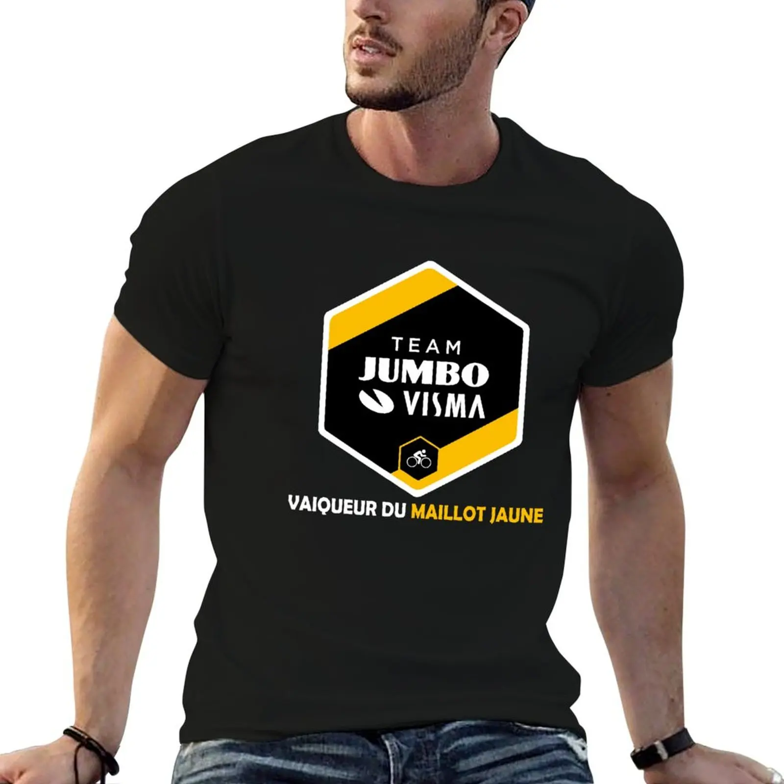 Logo jonas vingegaard T-Shirt Fashion Casual Short Sleeve Top