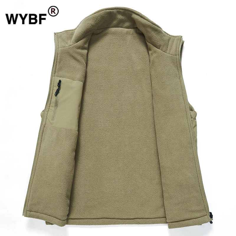 

Brand Outwear Vest Men Multi Pocket Sleeveless Jacket Men Plus Size 5XL Photographer Waistcoat Male Double-sided Vest Homme