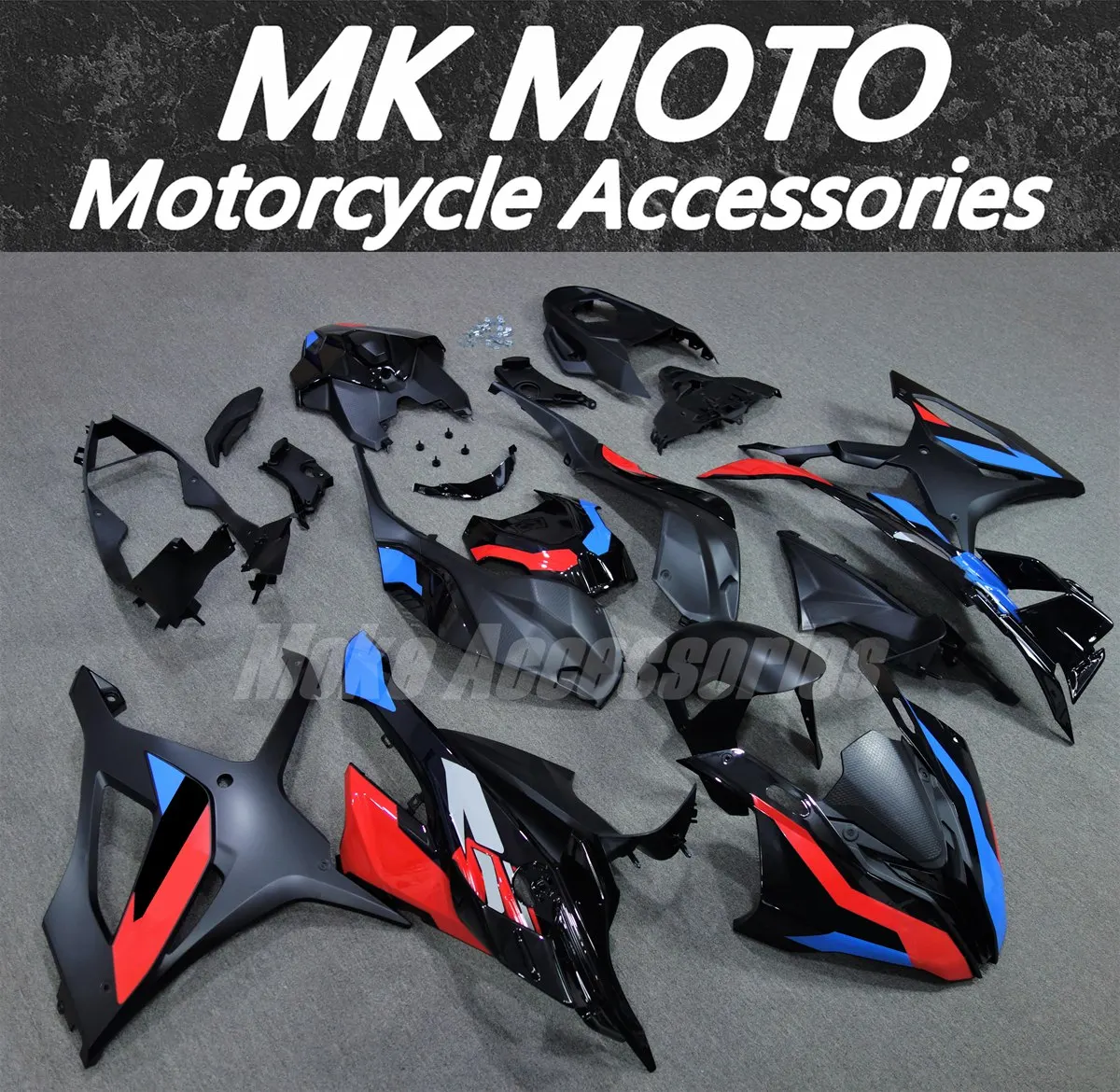 Moke moto Fairings Kit Fit For S1000rr 2023 2024 Bodywork Set 23-24 High Quality Injection Blue Black