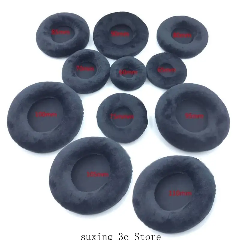 Las almohadillas para auriculares E8BE cubieren las cubiertas terciopelo 60 mm-110 mm Partes repuesto