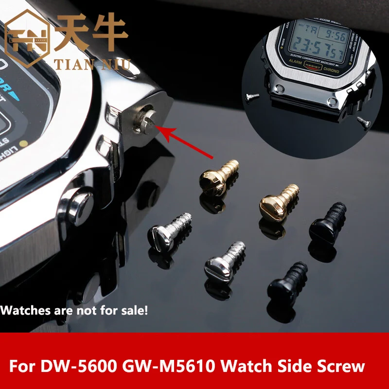 For Casio DW-5600 GW-M5610 GA2100 bezel screw G-SHOCK watch case screw housing side dial metal screw cap accessory Gift tools