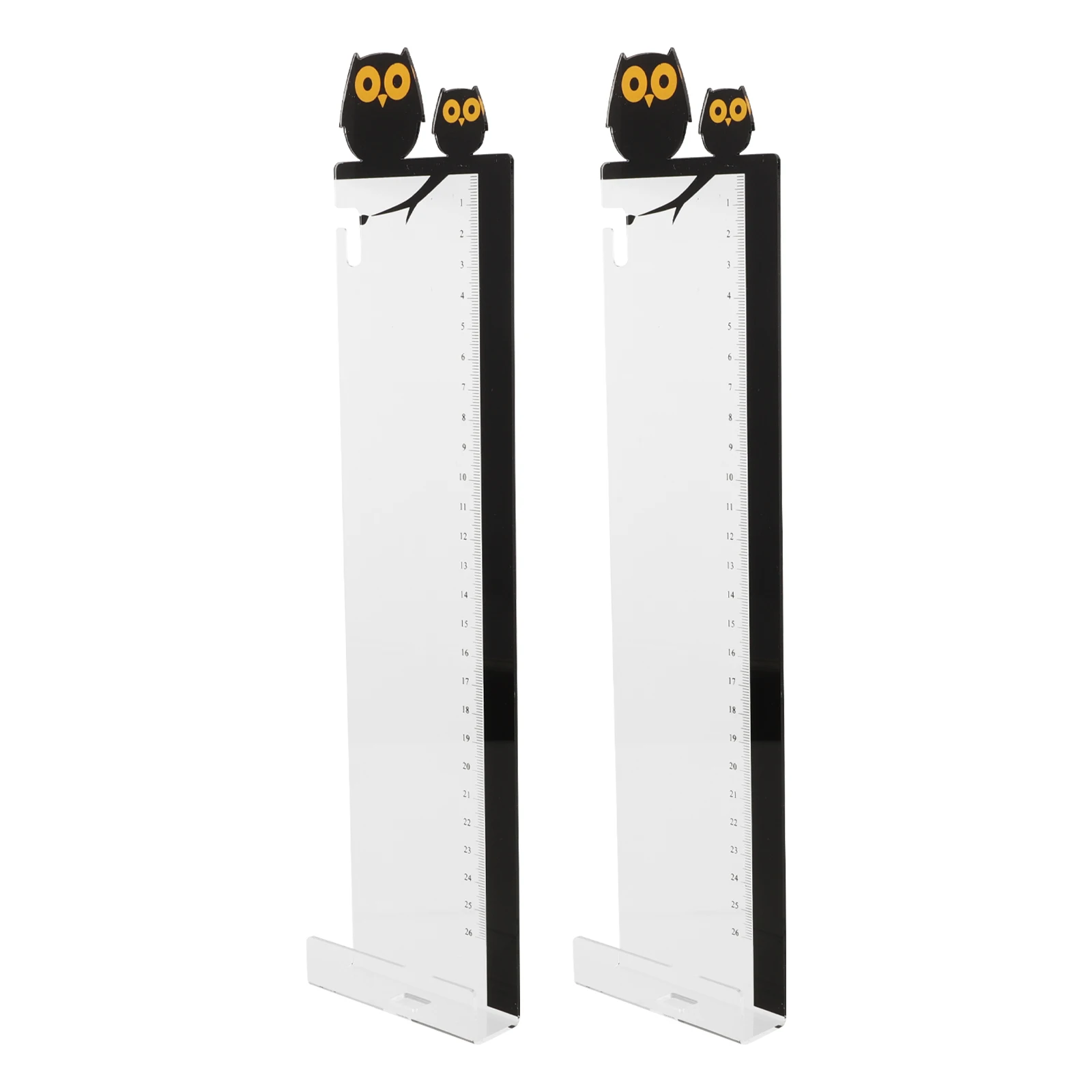 

2pcs Memo Board Computer Monitor Side Panel Ruler Design Computer Sticky Board Office Supplies Pad