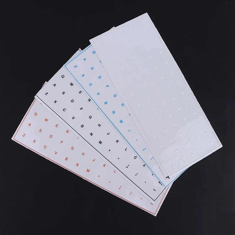 German Tear-Off Film Keyboard Sticker With Tweezers Desktop Laptop Key Sticker Single Film Universal Transparent Sticker