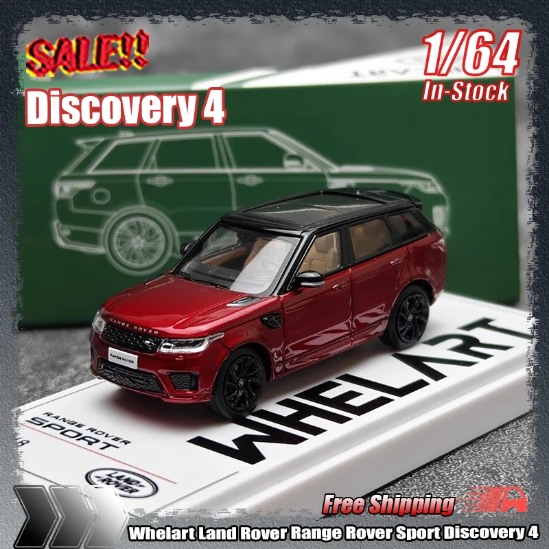 

Новинка на складе Whelart 1:64 Land Rover Range Rover Sport Discovery 4, миниатюрный сплав, литая под давлением модель автомобиля, детское игрушечное украшение