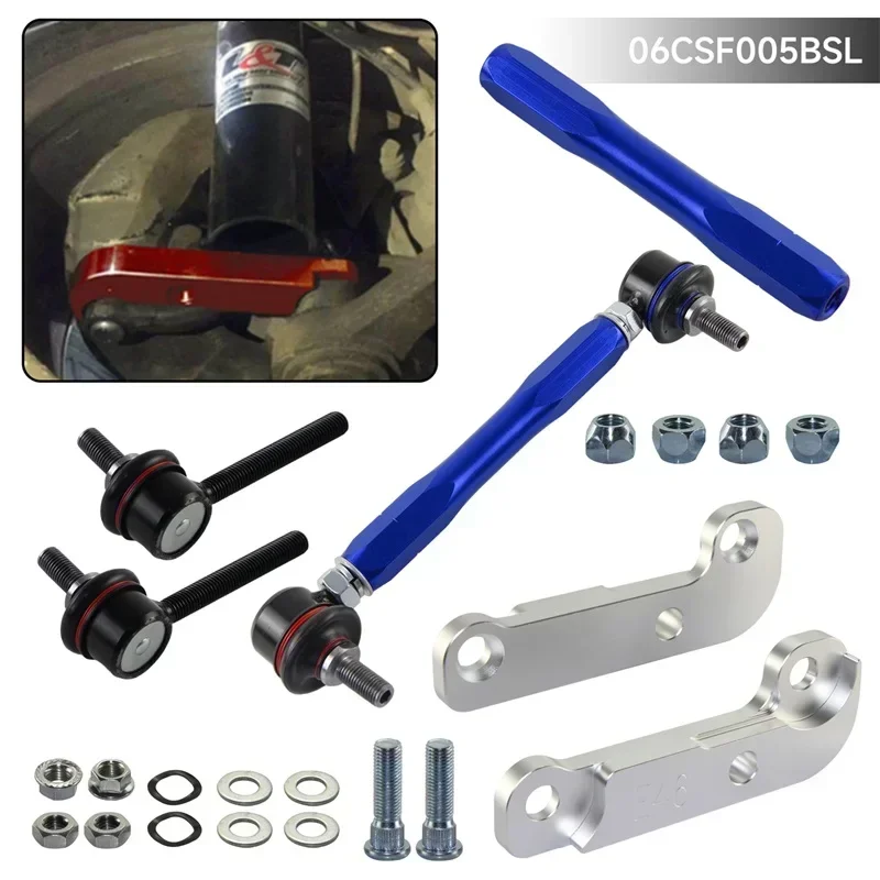 

Tuning Drift turn angles 25%-30% + Sway Bar Drop Links Kit Fits For BMW E46 98-06 Black/Red/Blue/Silver