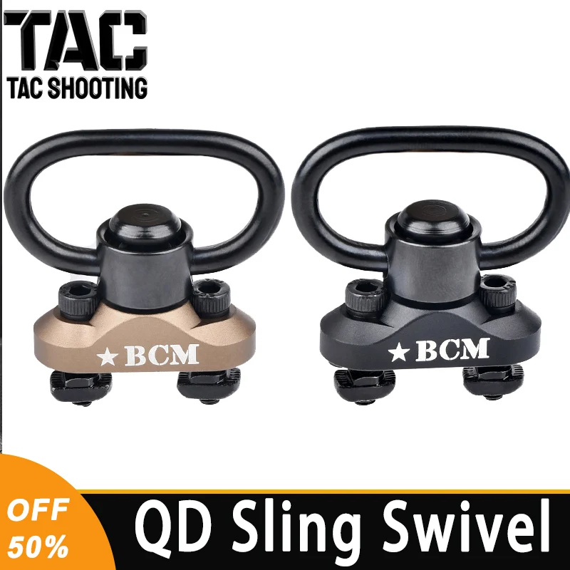 WADSN Tactical BCM QD Sling Swivel Adapter For Mount M-LOK Keymod Strap Buckle Metal Strap Loop Strap Quick Steel Push Button