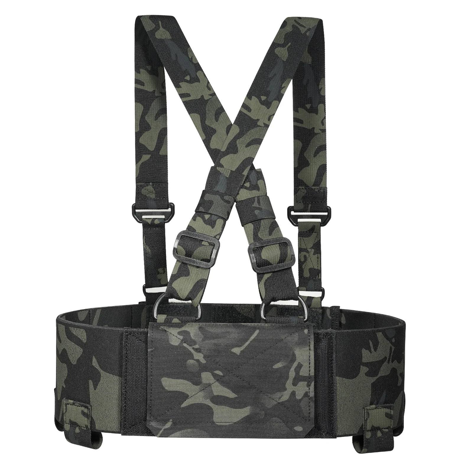 KRYDEX Tactical Ready Chest Rig Low Vis Lightweight Concealed Carry Chest Rig With Elastic 5.56 Magazine Radio Pouch