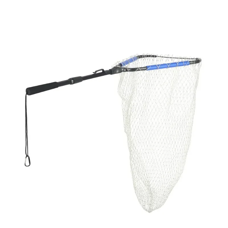 

Aluminum Alloy Fishing Net with Stainless Steel and Handmade Luya Fishing Net for Outdoor Activities Telescopic Landing Net