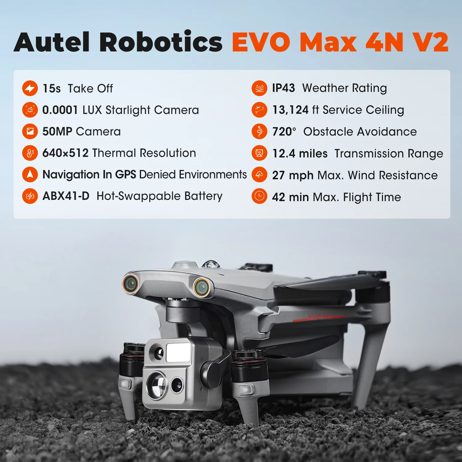 AutelRobotics EVO Max 4N V.2 サ - Thermal Imager Drone Gimbal のレビューと価格