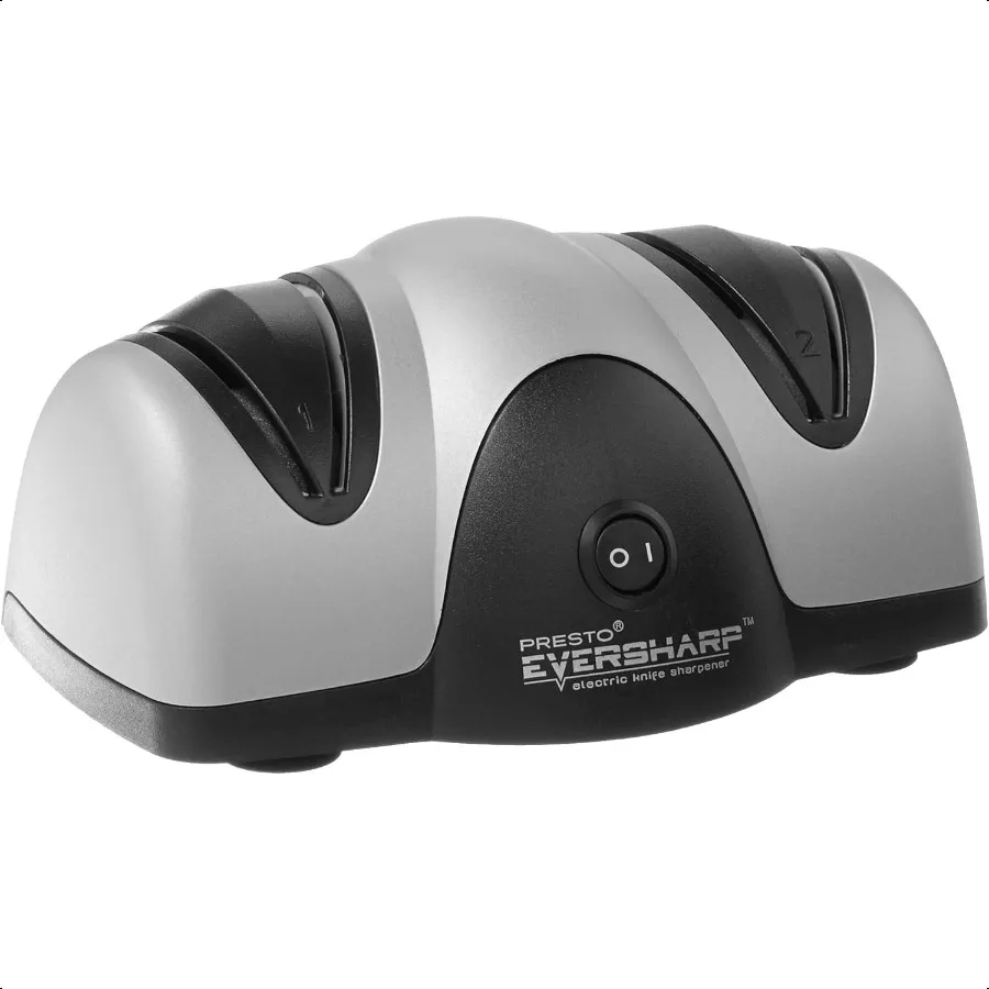 

08800 EverSharp Electric Knife Sharpener 2Stage System Sier Black