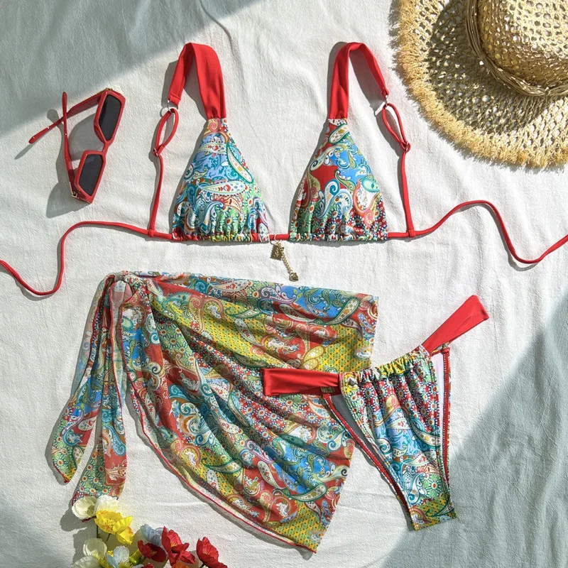 

2026 Sexy Bikinis Female Swimsuits Women Three-Piece Swimwear Beach Swimming Wear Bathing Suits Brazilian Bikini Set Pool Bather