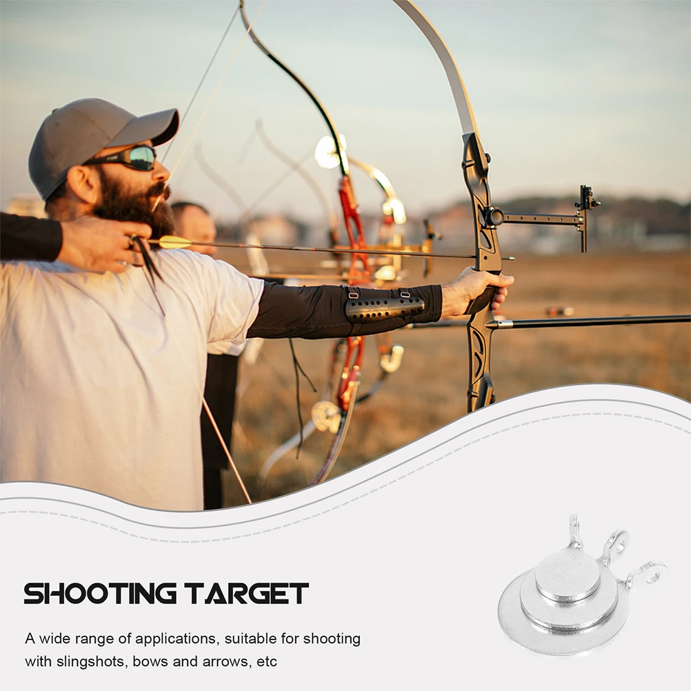 12Pcs Stainless Steel Shooting Training Targets Practice Bullseye Slingshot Shooting Training Targets (4 Each Of 2cm+3cm+4cm)