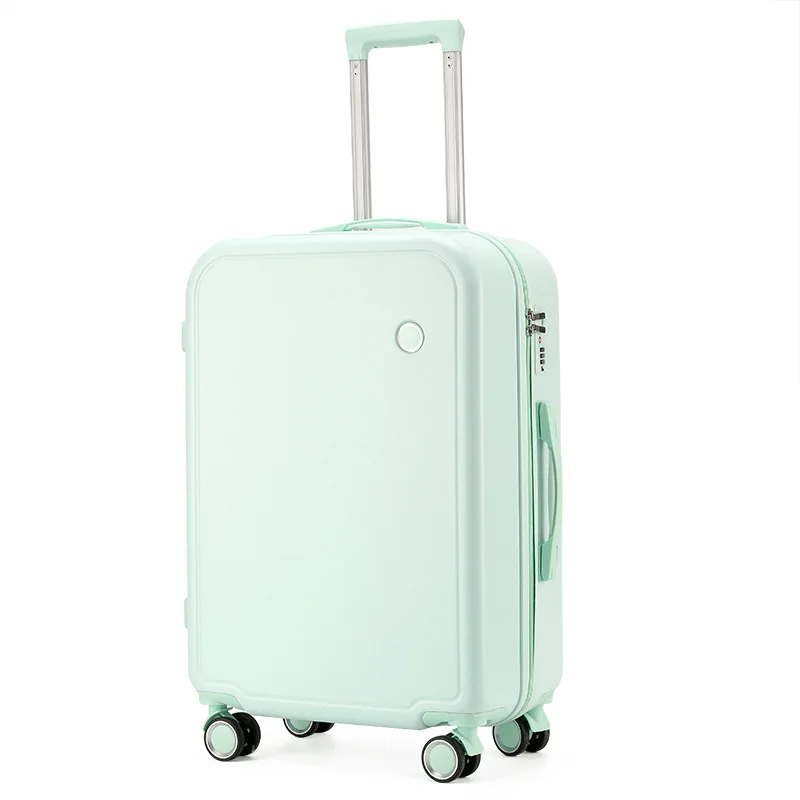 Trolley Case Student Luggage Female Universal Wheel Rolling Luggage Set Password Consignment Suitcase Travel Macaron Color