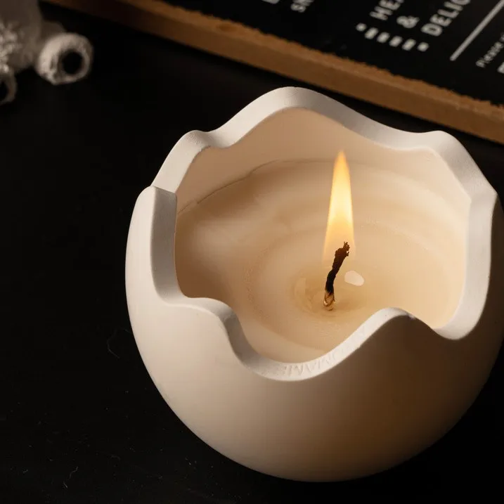 حجر ناشر شمعة عطري غير منتظم على شكل بيضة؛ عطر يدوم طويلاً؛ نبات منخفض الحرارة إي أو؛ هدية عيد ميلاد الفتاة الإبداعية