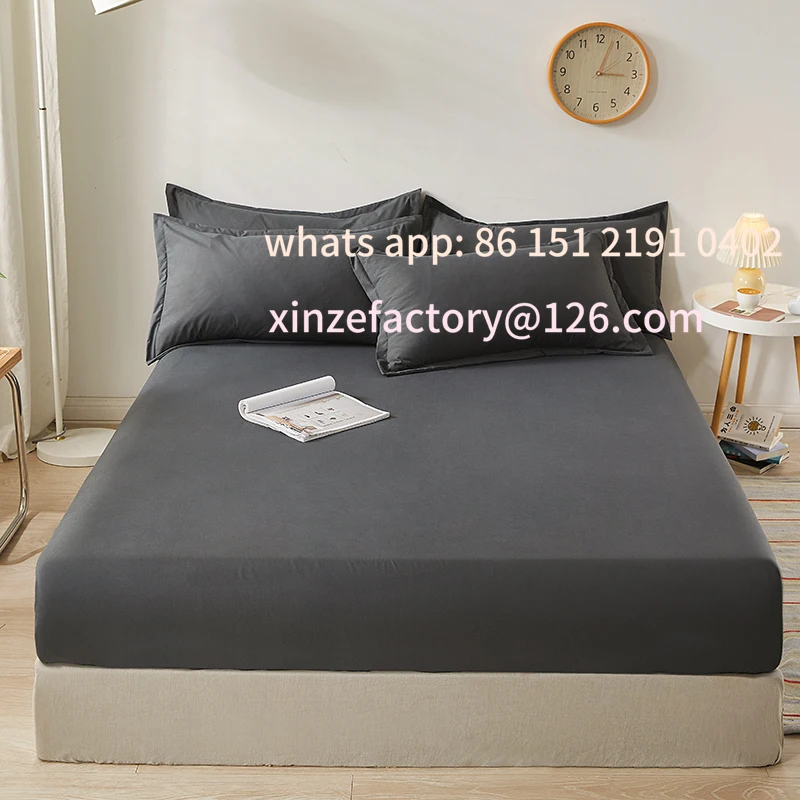 

Настраиваемые регулируемые чехлы для односпальной двуспальной кровати, защитная накладка KinWhite, простыни, эластичный наматрасник, противоскользящий