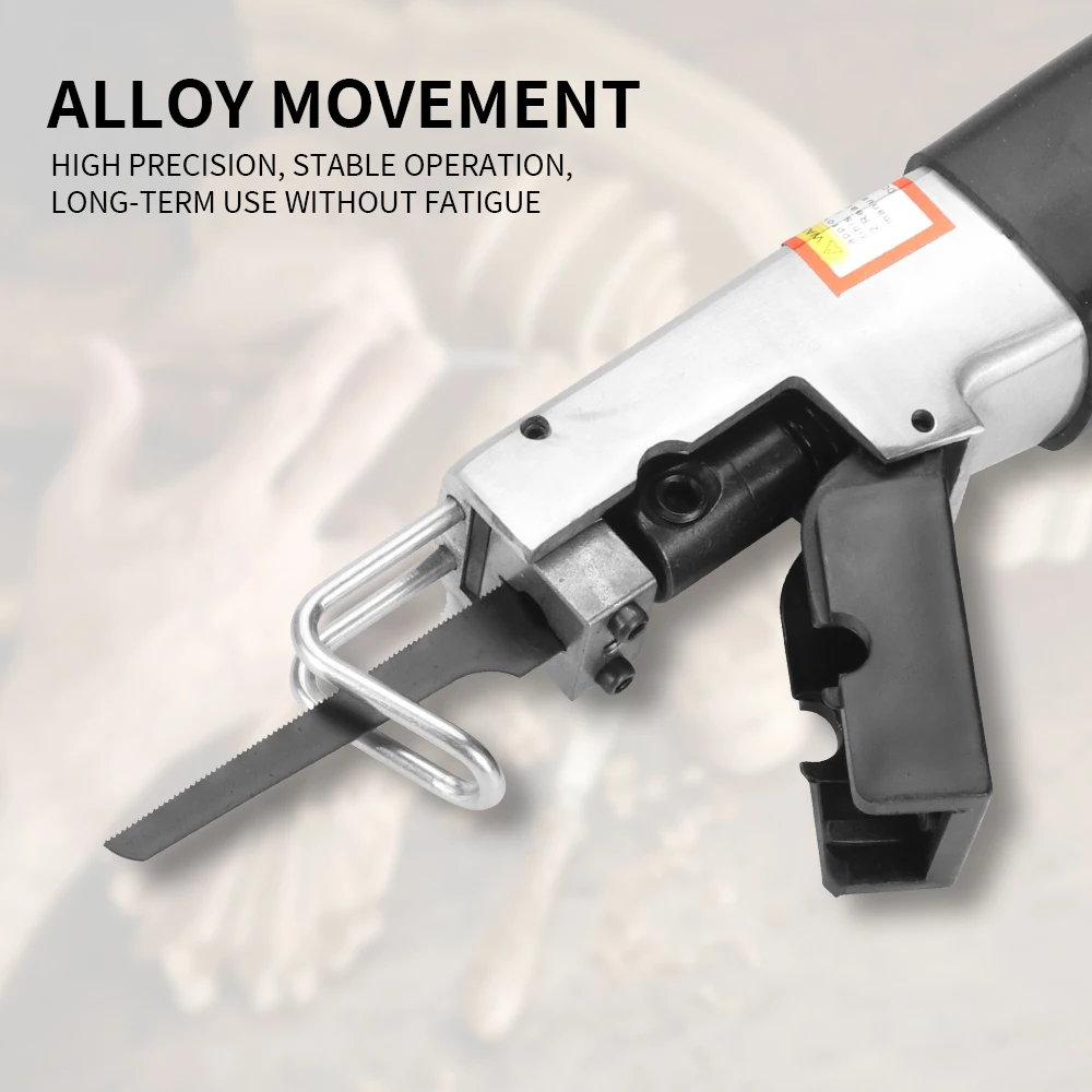 Alloy Pneumatic Reciprocating Saw Handheld Pneumatic Tool for Cutting Metal Wood Plastic, 1/4\