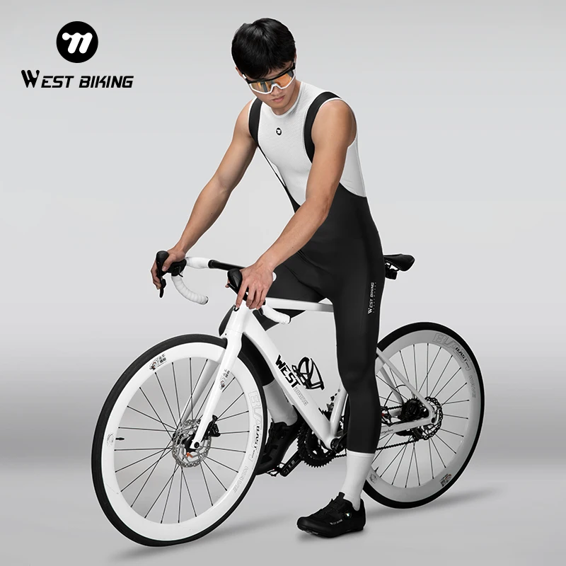 

WEST BIKING Men Women Cycling Pants Summer Quick Dry 3D Gel Pad MTB Bike Bib Pants High End Breathable Long Tights With Pockets