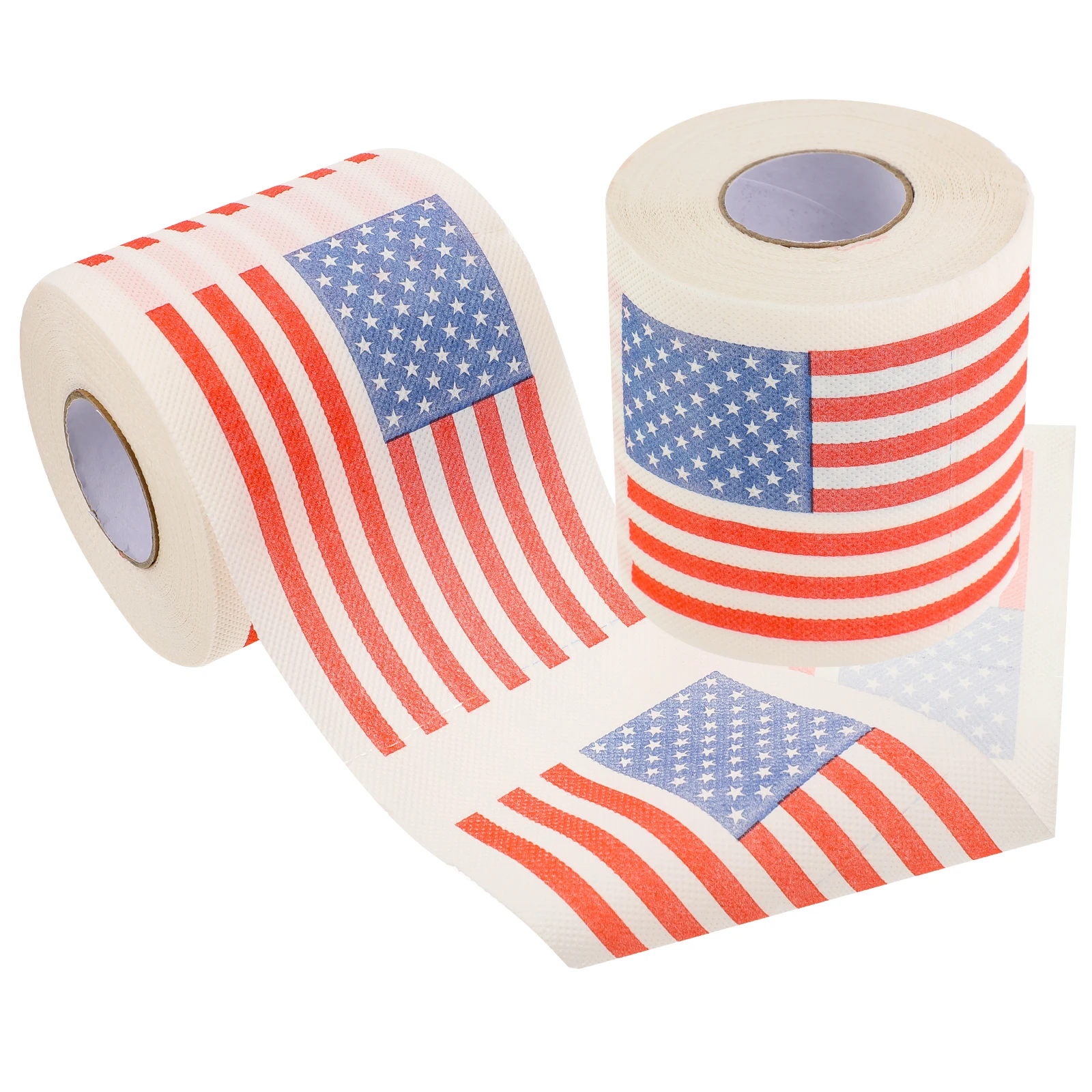 2 Stuks Amerikaanse Vlag Toiletpapier 10X10 Cm 150 Vellen 3 Lagen Servet Tissue Badkamer Houtpulp praktische