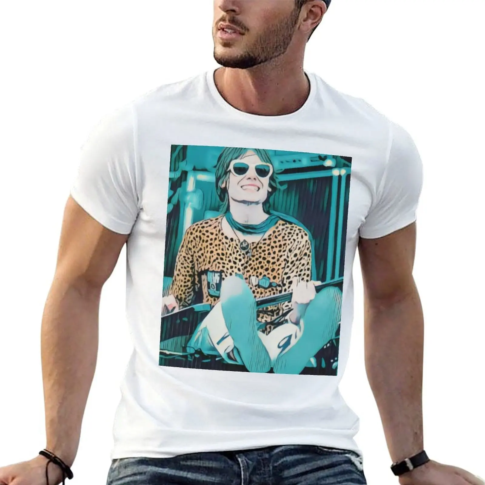 

Nicky Wire: Sparkly Glitter Manic Noodle T-Shirt man t shirt designer man t shirt summer T-Shirt