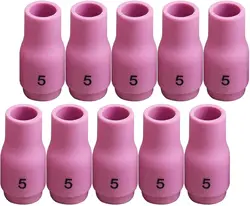 TIG Alumina Nozzles 13N09 5# Fit TIG Welding Torch Consumables SR PTA DB WP 9 20 25 Series,10PK