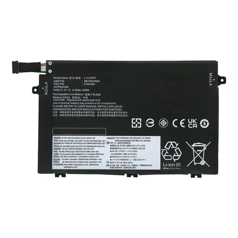 

Совершенно новый аккумулятор для ноутбуков Lenovo ThinkPad E480, E580, E485, E585, E490, R480.