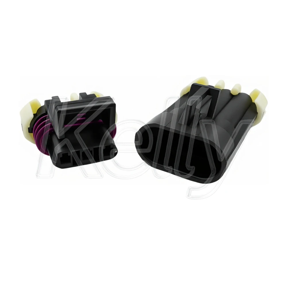 3P Black Metri-Pack 150 Male or Female Temperature Sensor Plug Auto Connector Front Lamp Light Socket 12129615 12110293 1212961