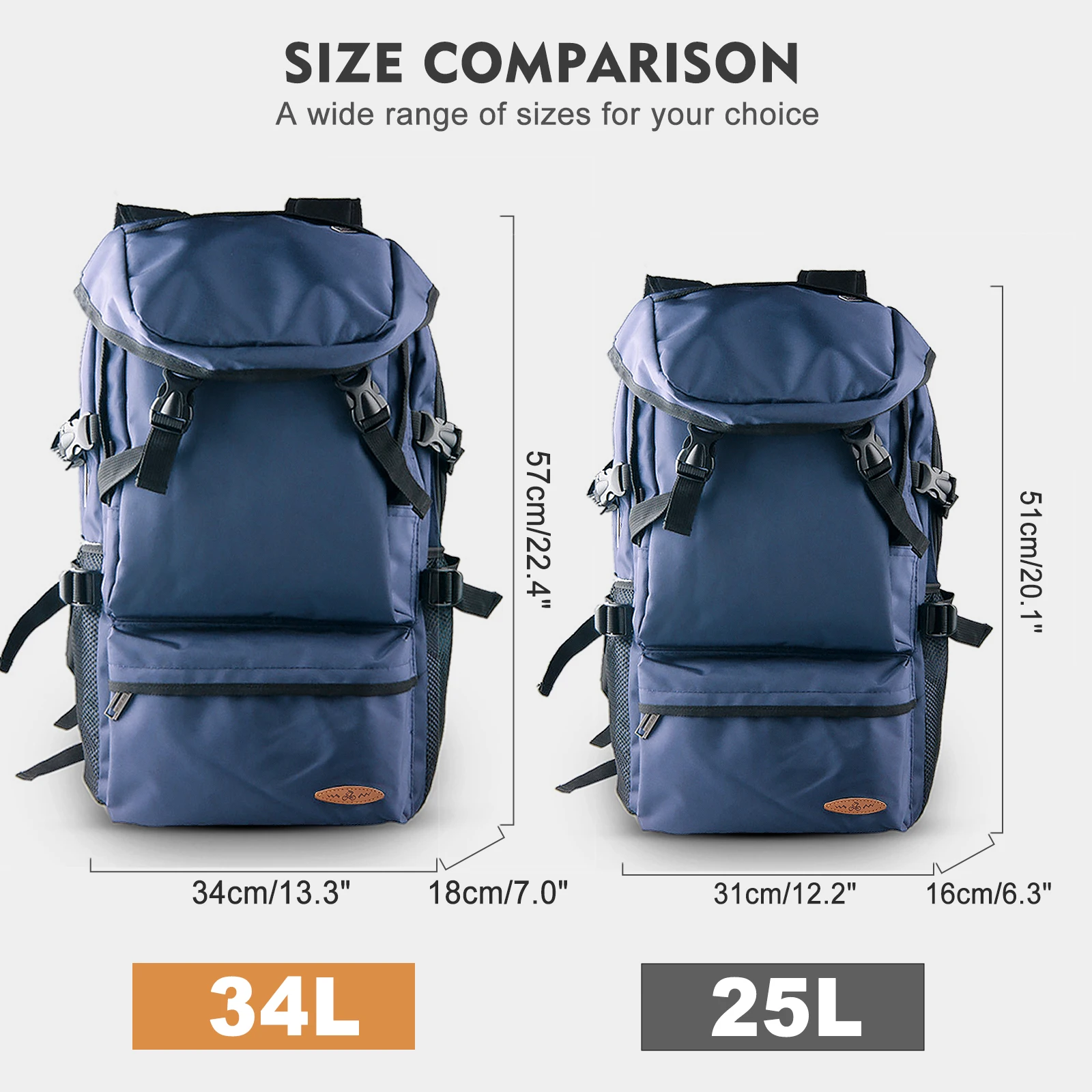 34L التكتيكية على ظهره المشي لمسافات طويلة حقيبة السفر حقيبة ظهر كبيرة التخييم الصيد تسلق الجبال على ظهره ، الرجال النساء الصيد على ظهره #5