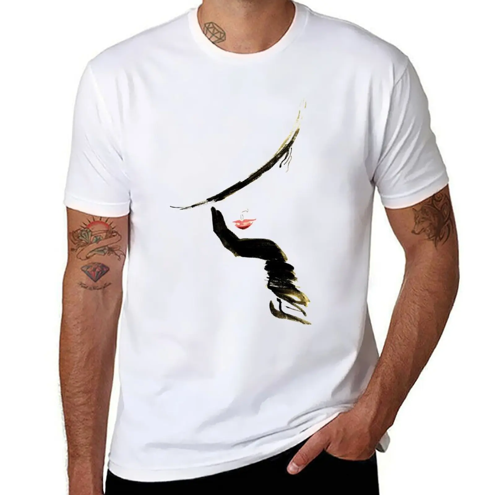 

Fashion illustration woman T-Shirt man t shirts high quality luxury brand anime t shirts for man